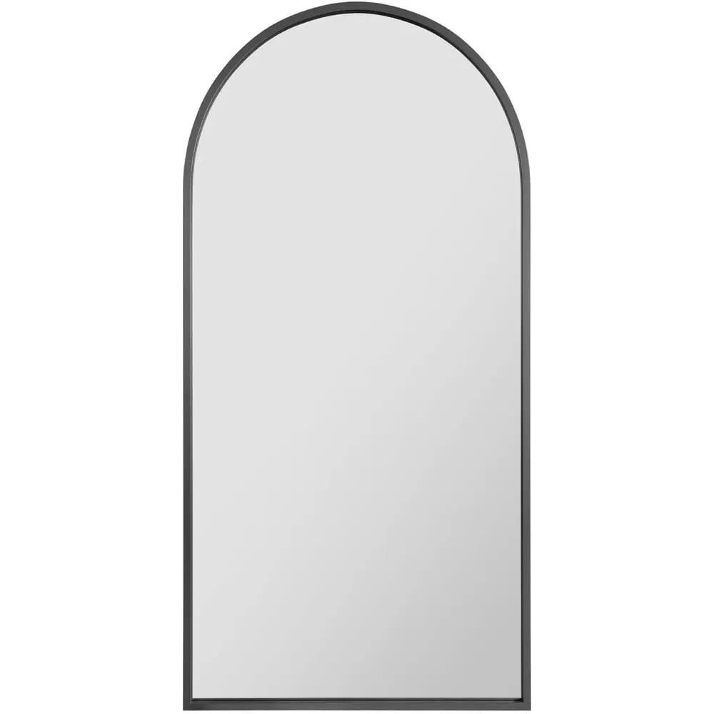Arcus Arched Leaner Wall Mirror - Black