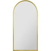 Arcus Arched Leaner Wall Mirror - Gold