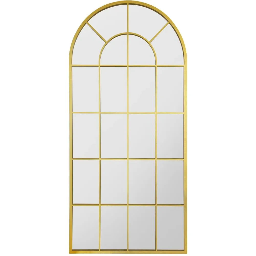 Arcus Arched Leaner Wall Mirror - Gold