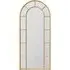 Arcus Arched Leaner Wall Mirror - Gold, Metal