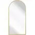 Arcus Arched Leaner Wall Mirror - Gold, Metal