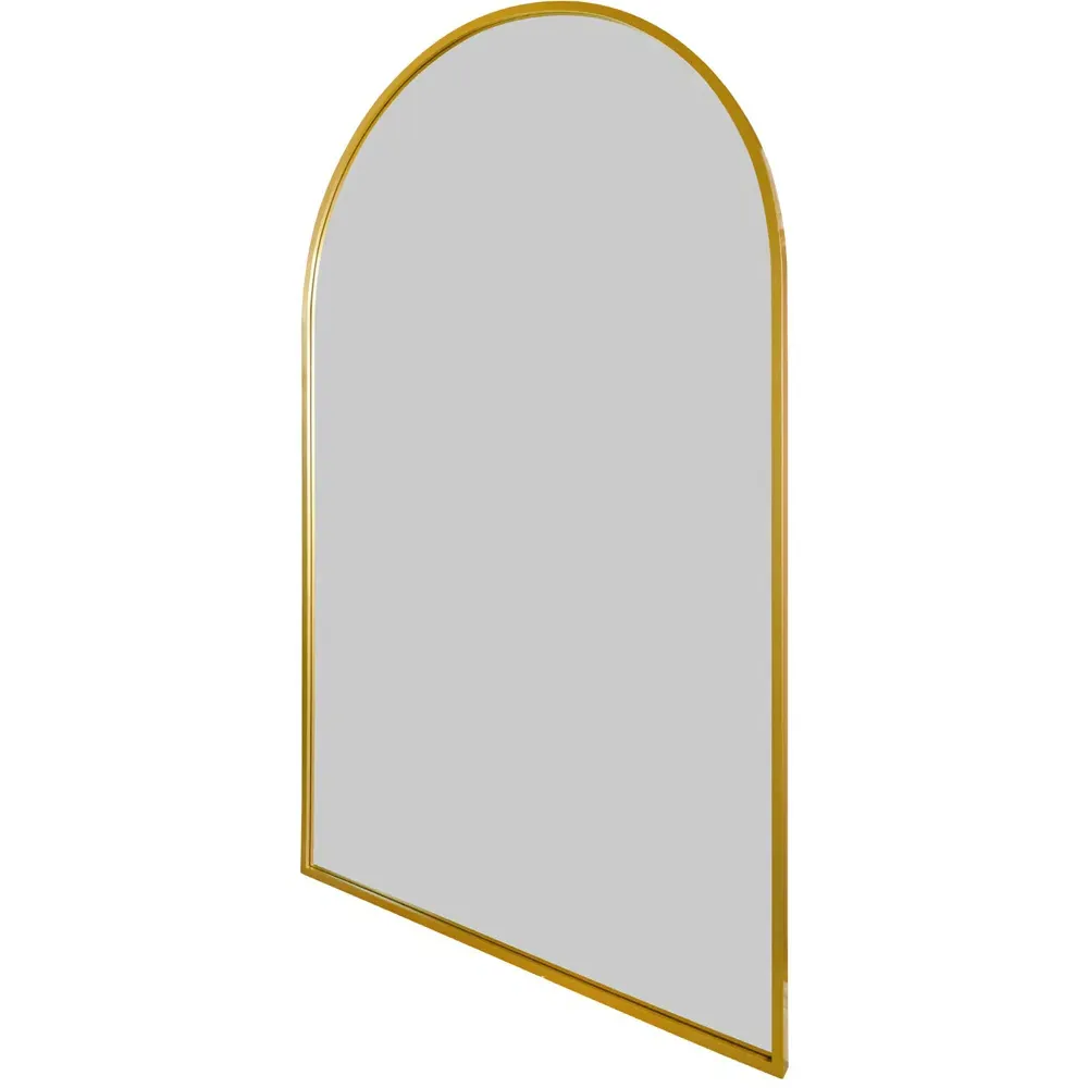 Arcus Arched Leaner Wall Mirror - Gold, Metal