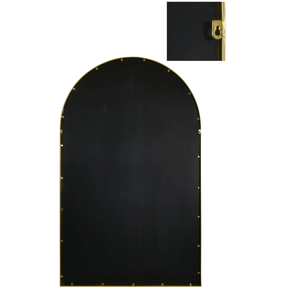 Arcus Arched Leaner Wall Mirror - Gold, Metal