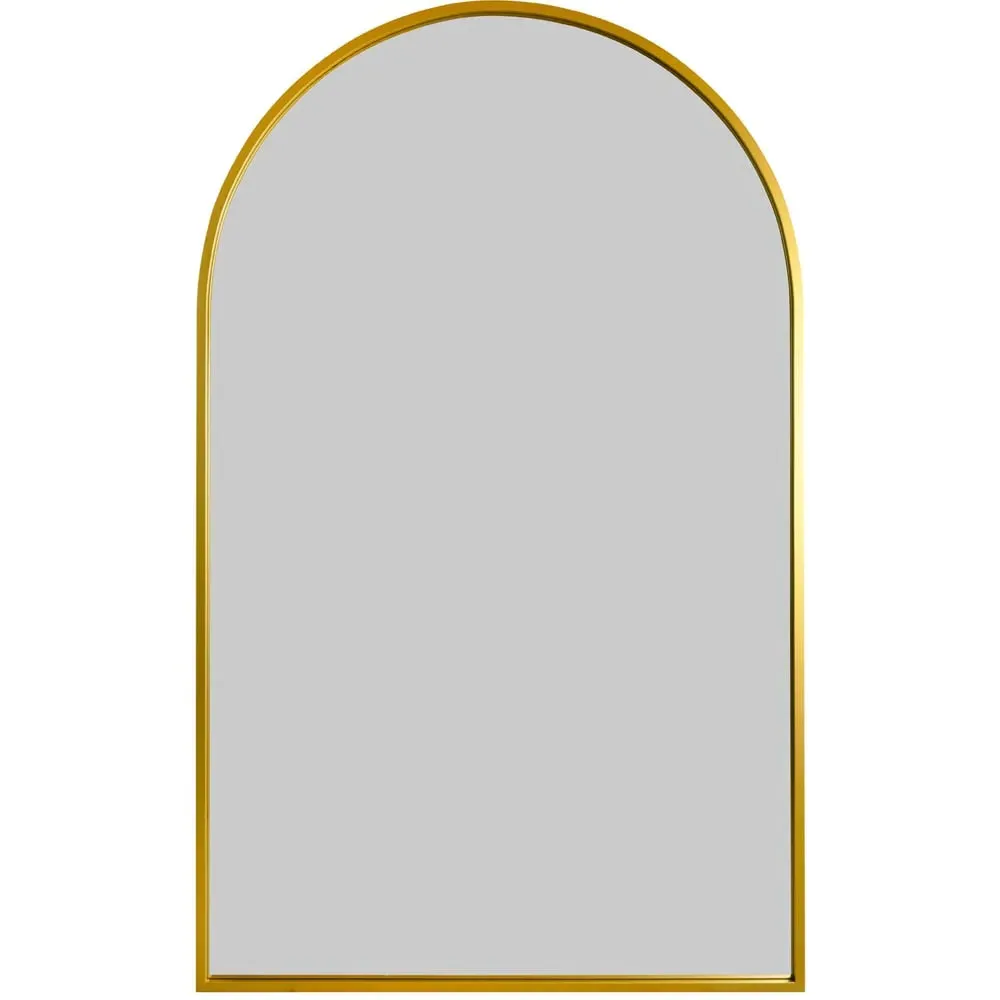 Arcus Arched Leaner Wall Mirror - Gold, Metal