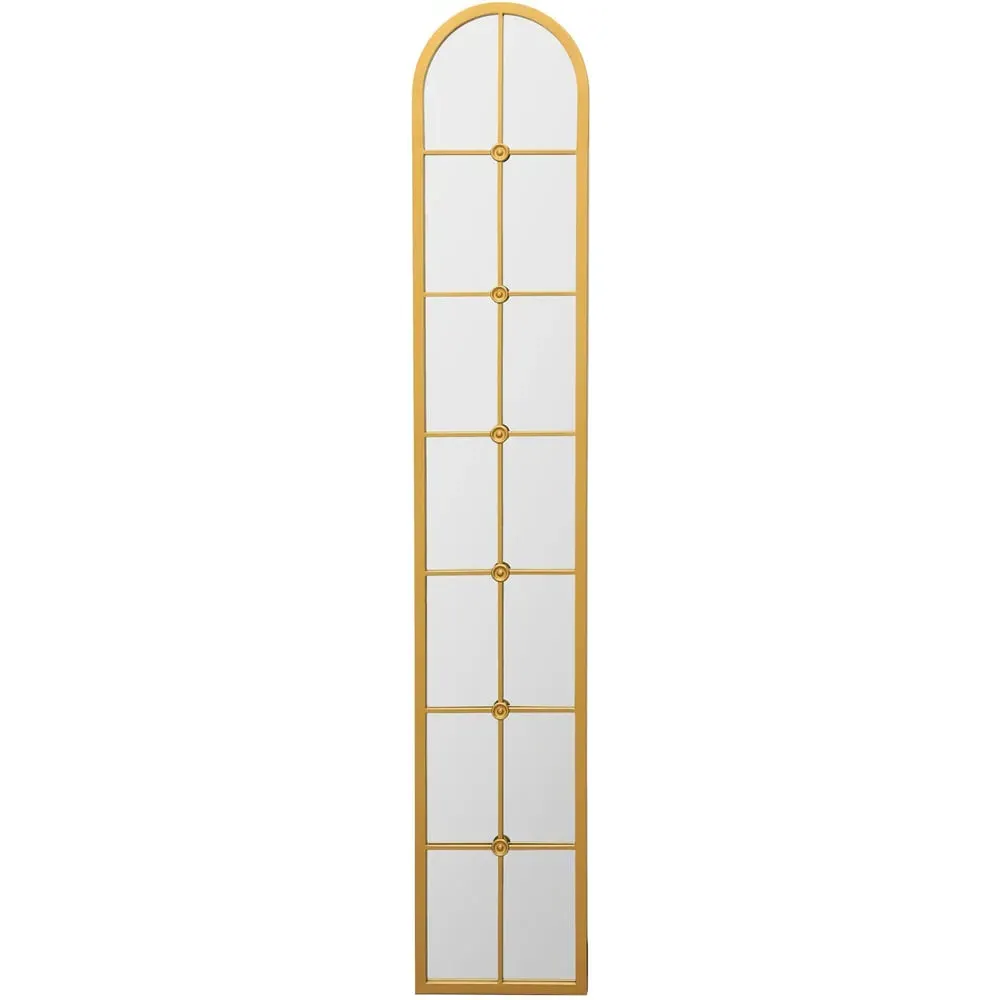 Arcus Arched Leaner Wall Mirror - Gold, Metal image