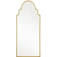 Arcus Arched Leaner Wall Mirror - Gold, Metal