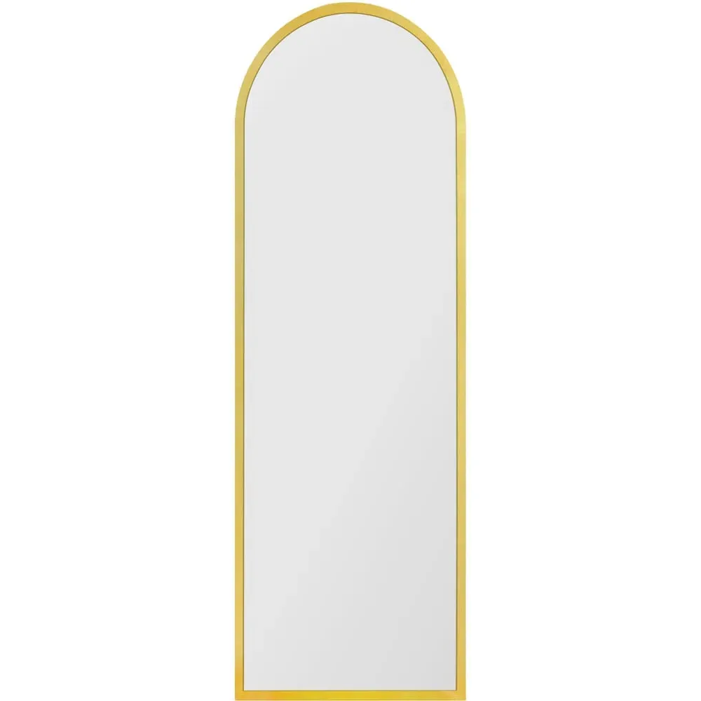 Arcus Arched Leaner Wall Mirror - Gold