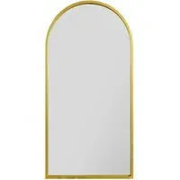 Arcus Arched Leaner Wall Mirror - Gold