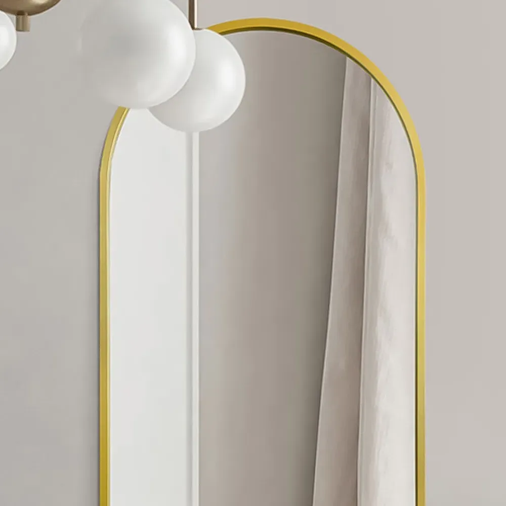 Arcus Arched Leaner Wall Mirror - Gold