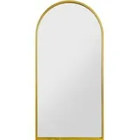 Arcus Arched Leaner Wall Mirror - Gold