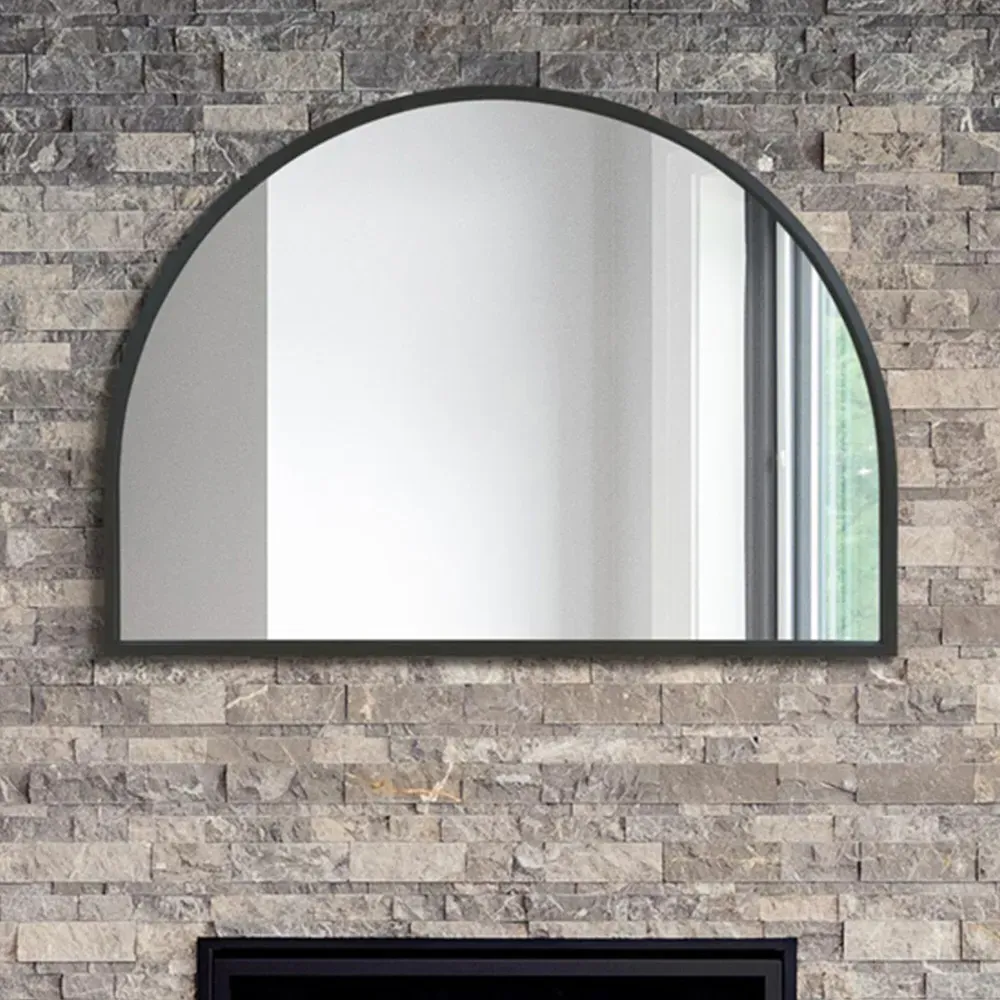 Arcus Arched Wall Mirror - Black