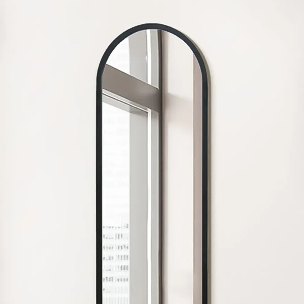 Arcus Arched Wall Mirror - Black