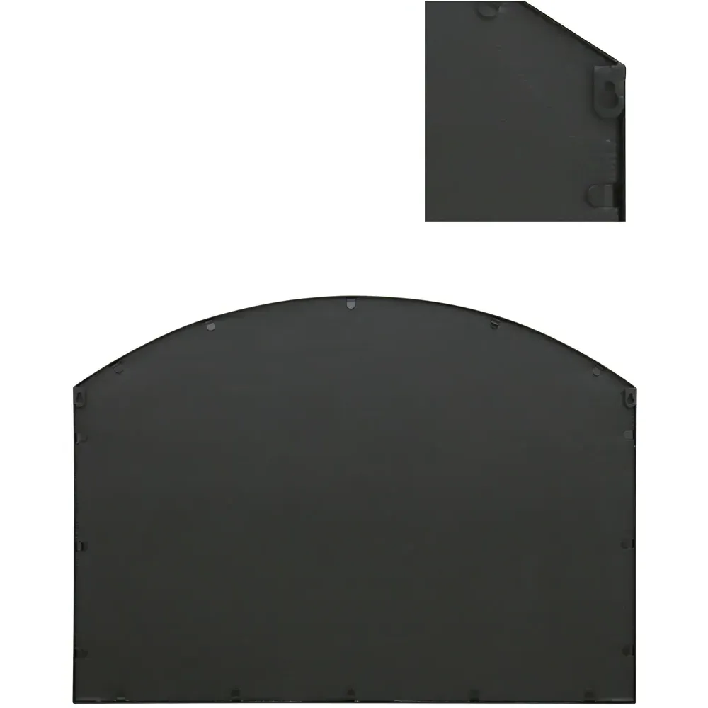 Arcus Arched Wall Mirror - Black, Metal