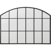 Arcus Arched Wall Mirror - Black, Metal