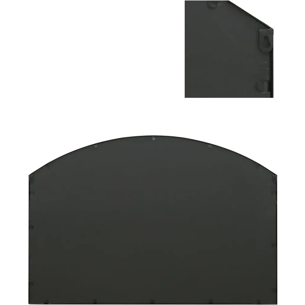 Arcus Arched Wall Mirror - Black, Metal