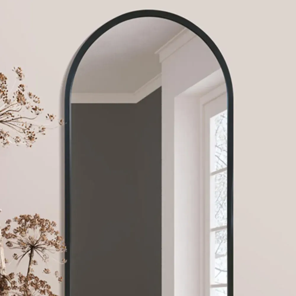 Arcus Arched Wall Mirror - Black