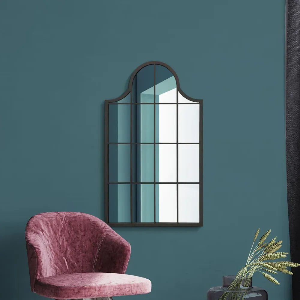 Arcus Arched Wall Mirror - Black