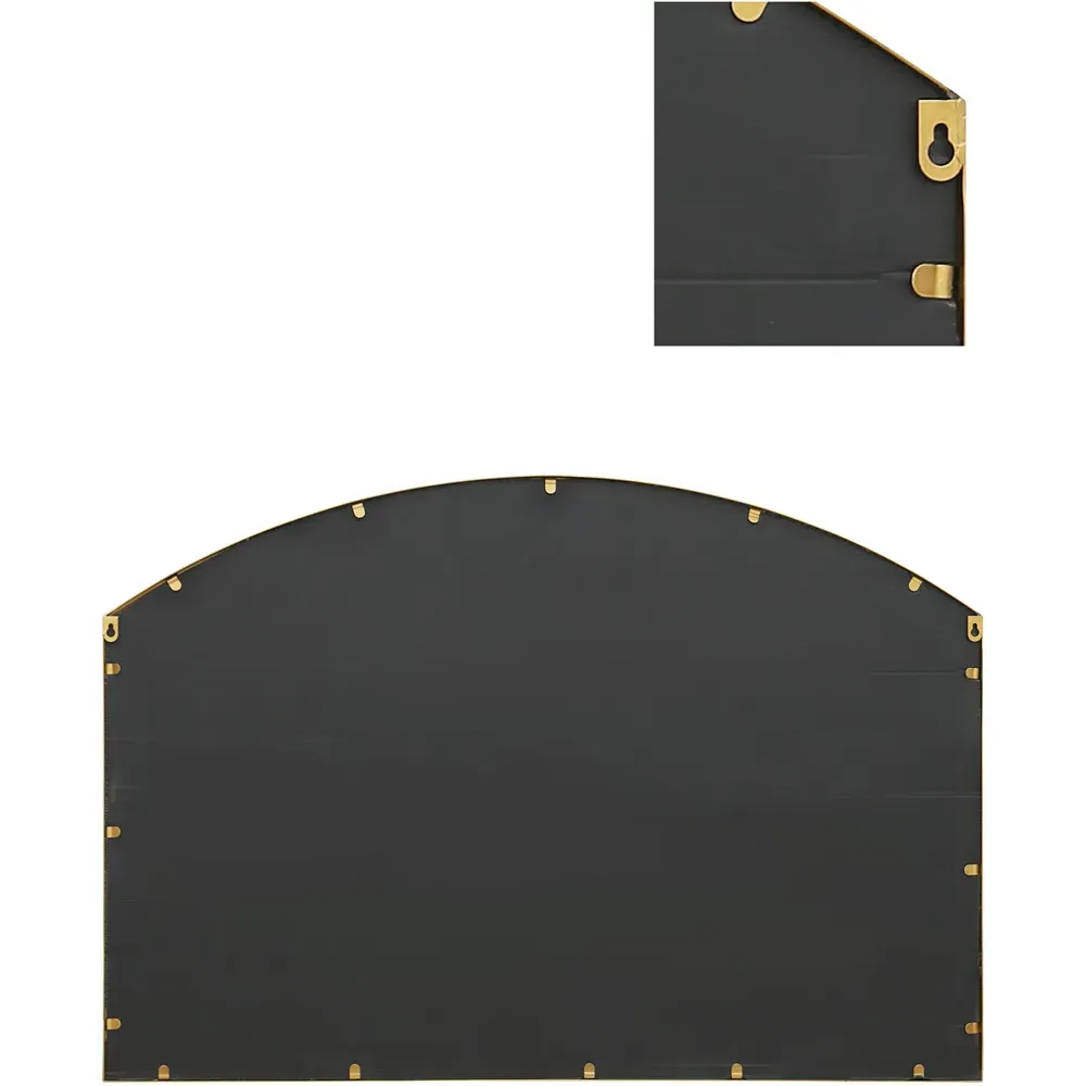 Arcus Arched Wall Mirror - Gold, Metal