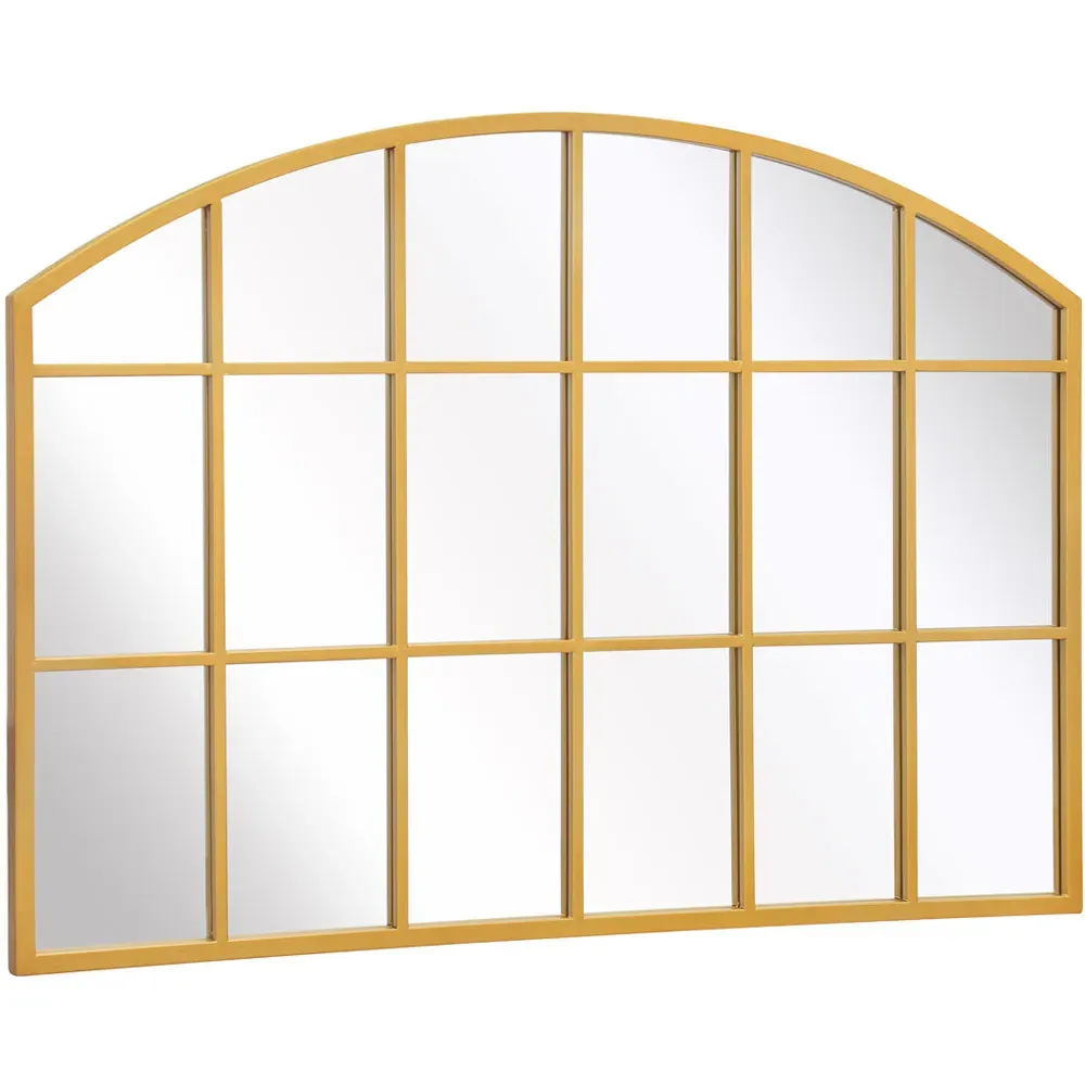 Arcus Arched Wall Mirror - Gold, Metal