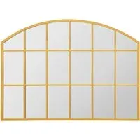 Arcus Arched Wall Mirror - Gold, Metal
