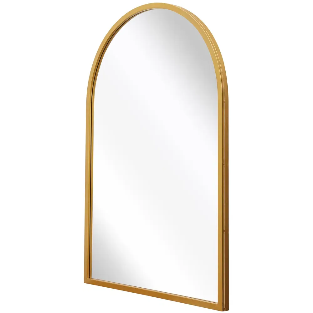 Arcus Arched Wall Mirror - Gold, Metal