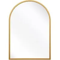 Arcus Arched Wall Mirror - Gold, Metal