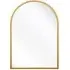 Arcus Arched Wall Mirror - Gold, Metal