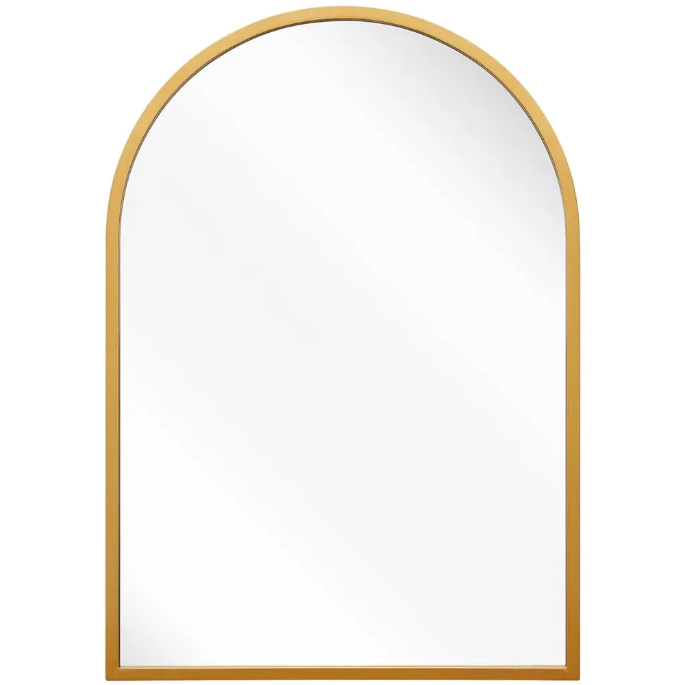 Arcus Arched Wall Mirror - Gold, Metal