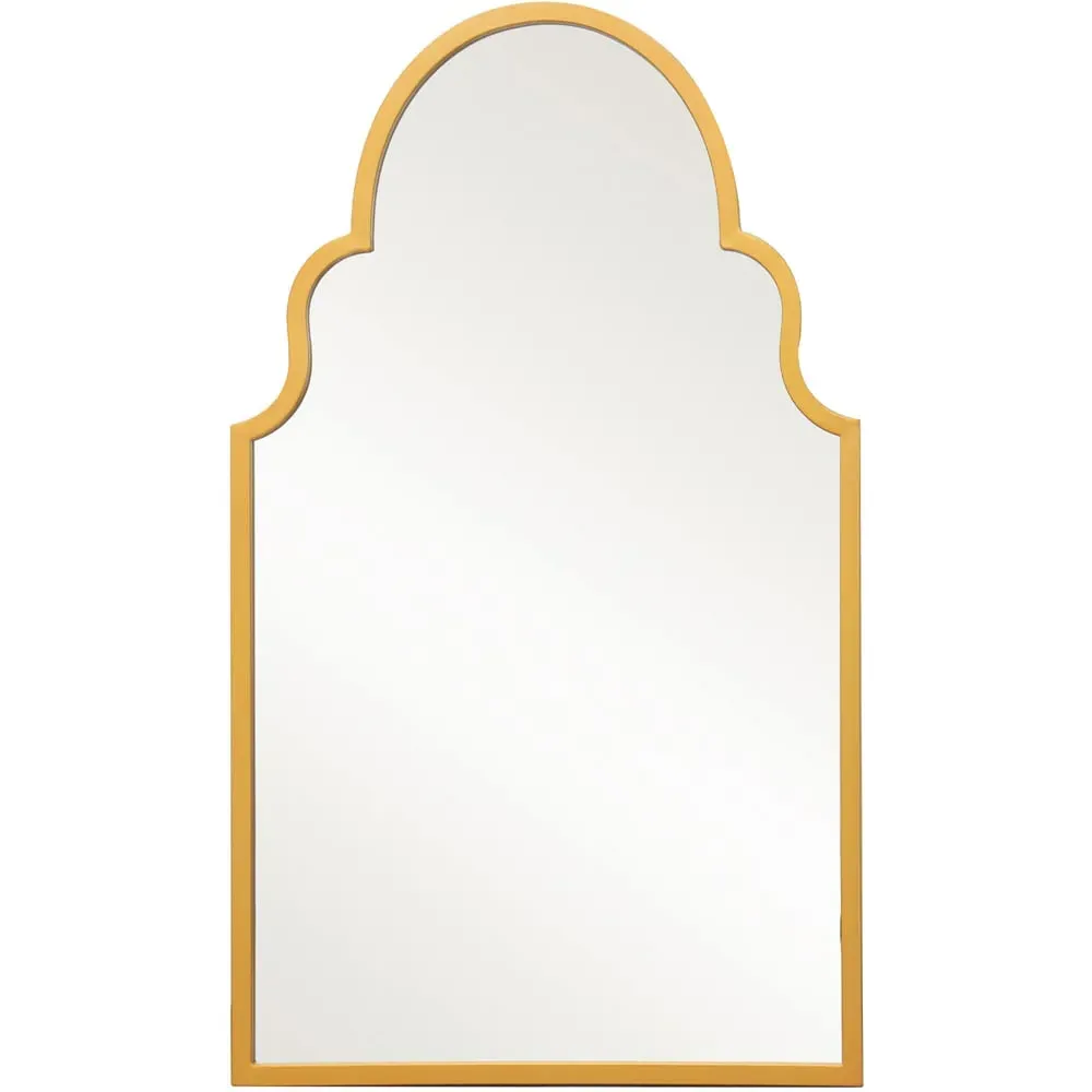Arcus Arched Wall Mirror - Gold, Metal