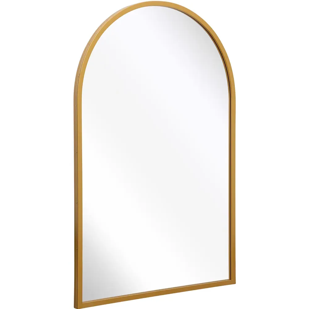 Arcus Arched Wall Mirror - Gold, Metal