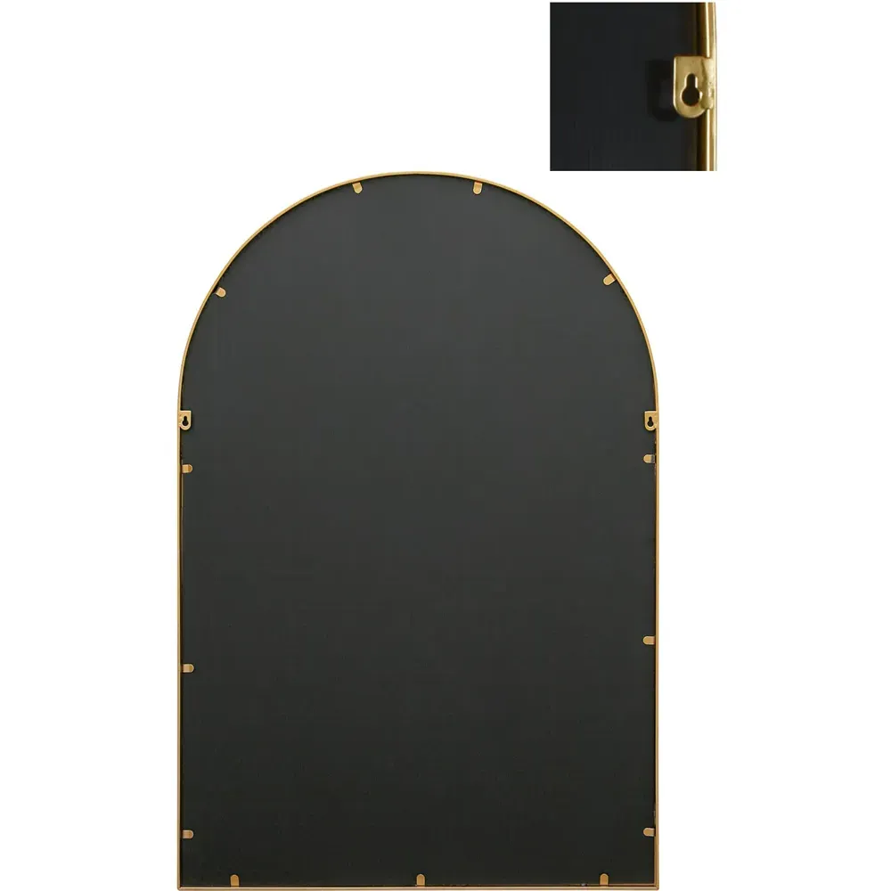 Arcus Arched Wall Mirror - Gold, Metal