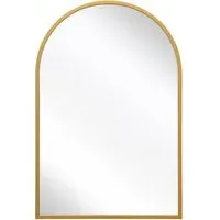 Arcus Arched Wall Mirror - Gold, Metal