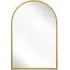 Arcus Arched Wall Mirror - Gold, Metal