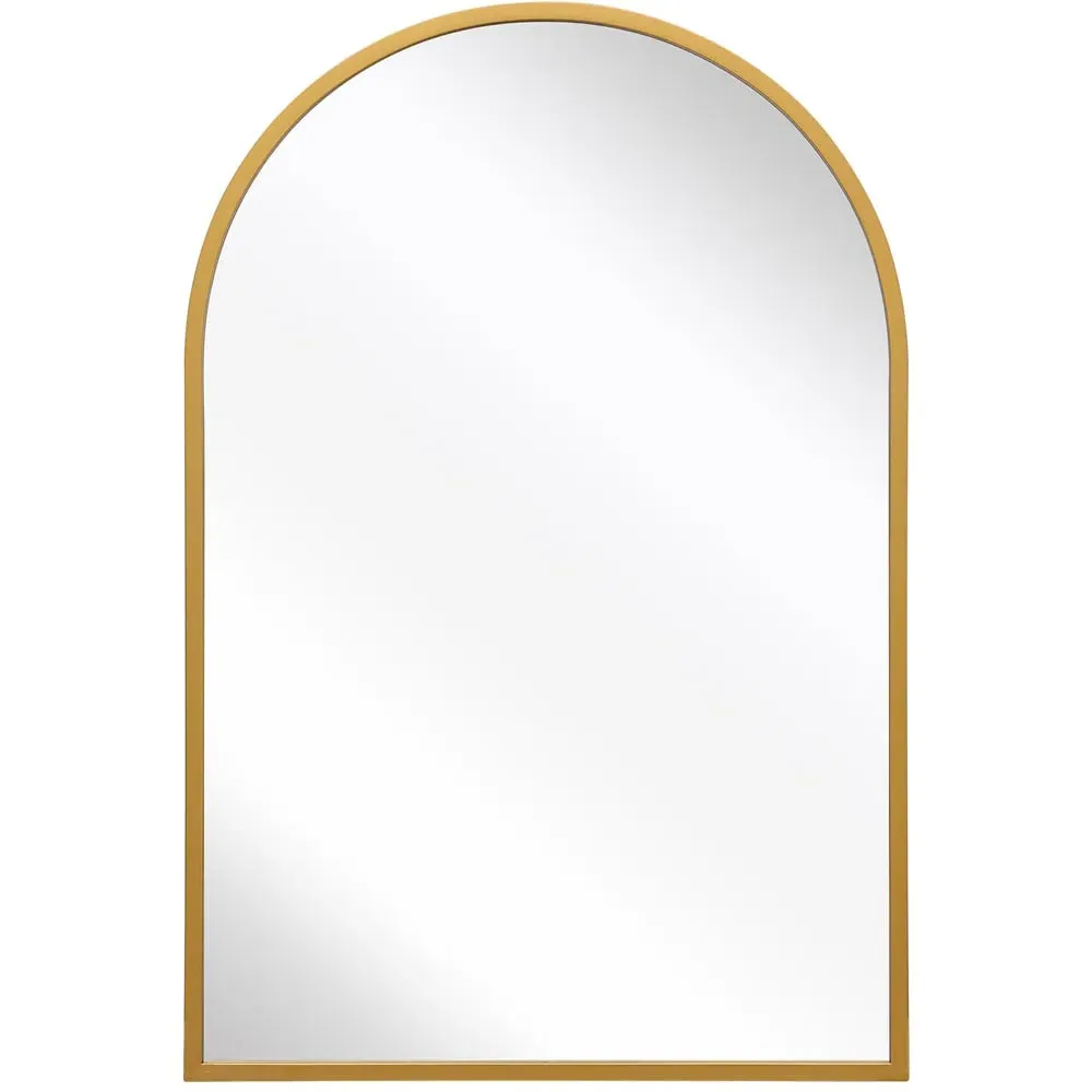 Arcus Arched Wall Mirror - Gold, Metal