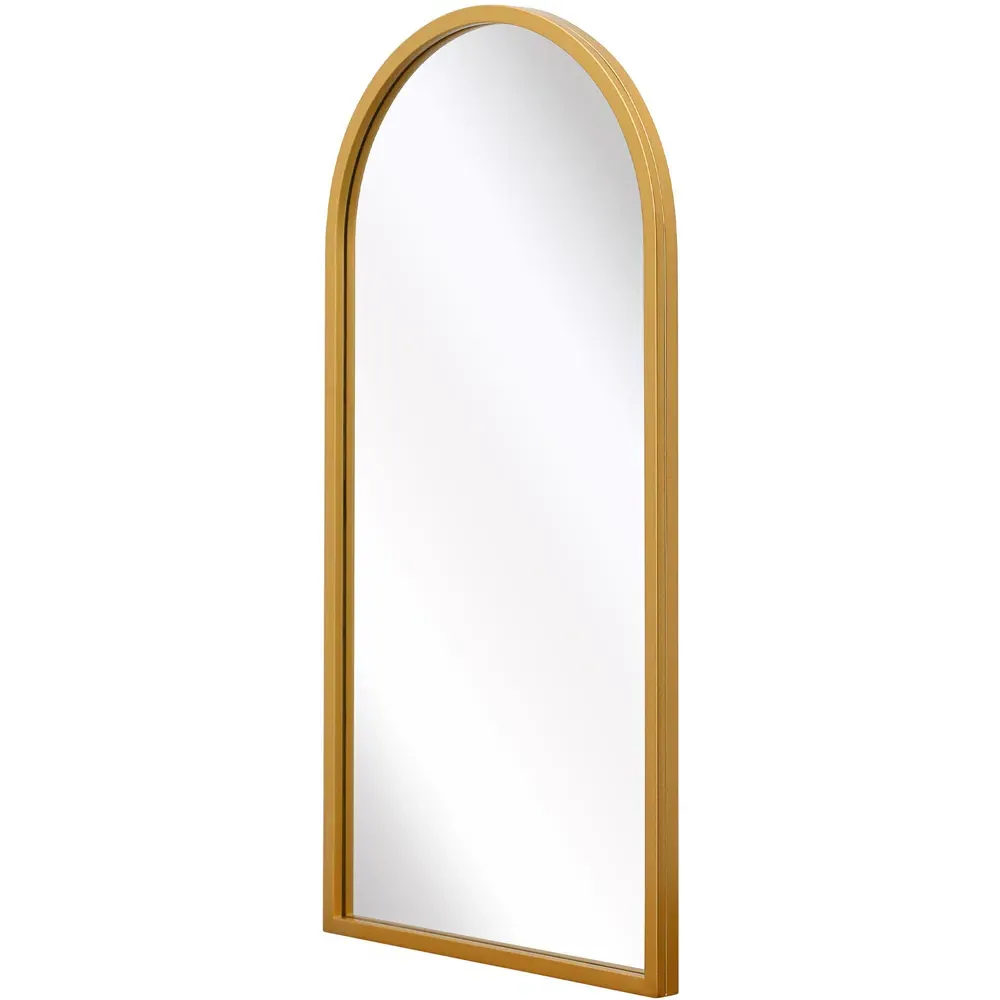 Arcus Arched Wall Mirror - Gold, Metal