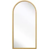 Arcus Arched Wall Mirror - Gold, Metal