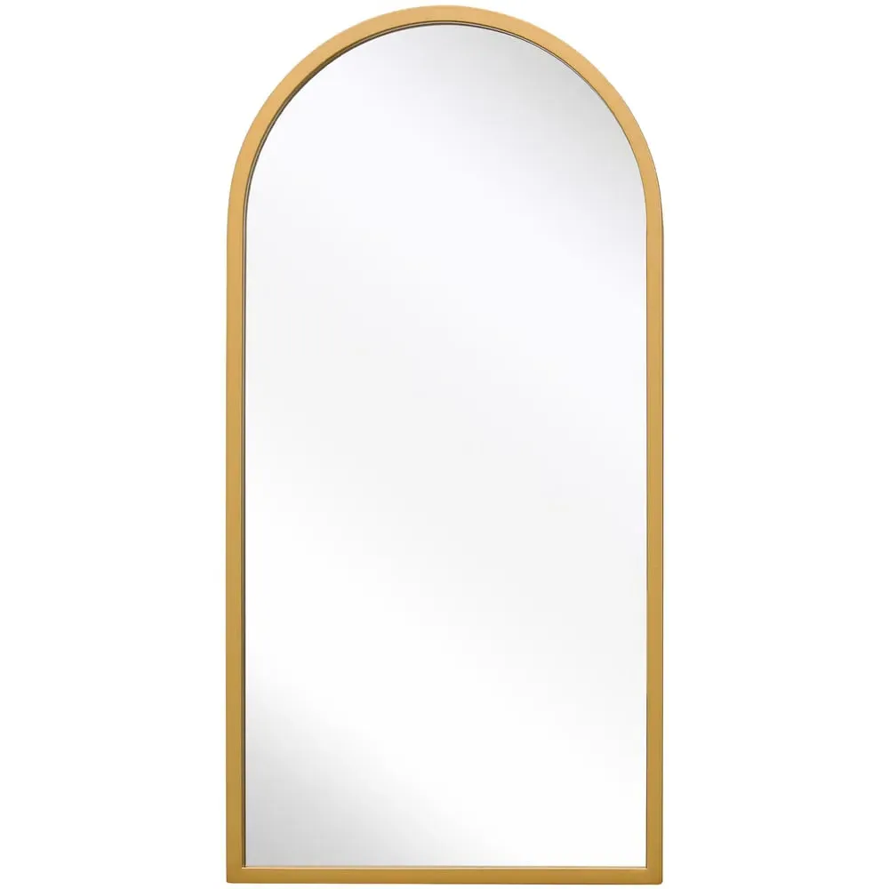 Arcus Arched Wall Mirror - Gold, Metal image