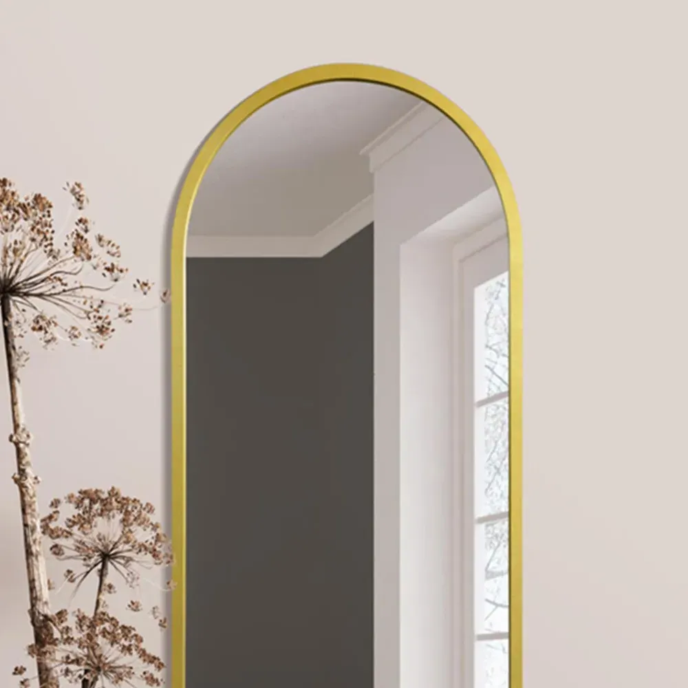 Arcus Arched Wall Mirror - Gold