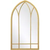 Arcus Arched Wall Mirror - Gold