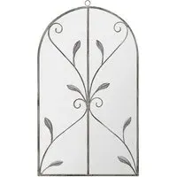 Arcus Arched Wall Mirror - Grey, Concrete