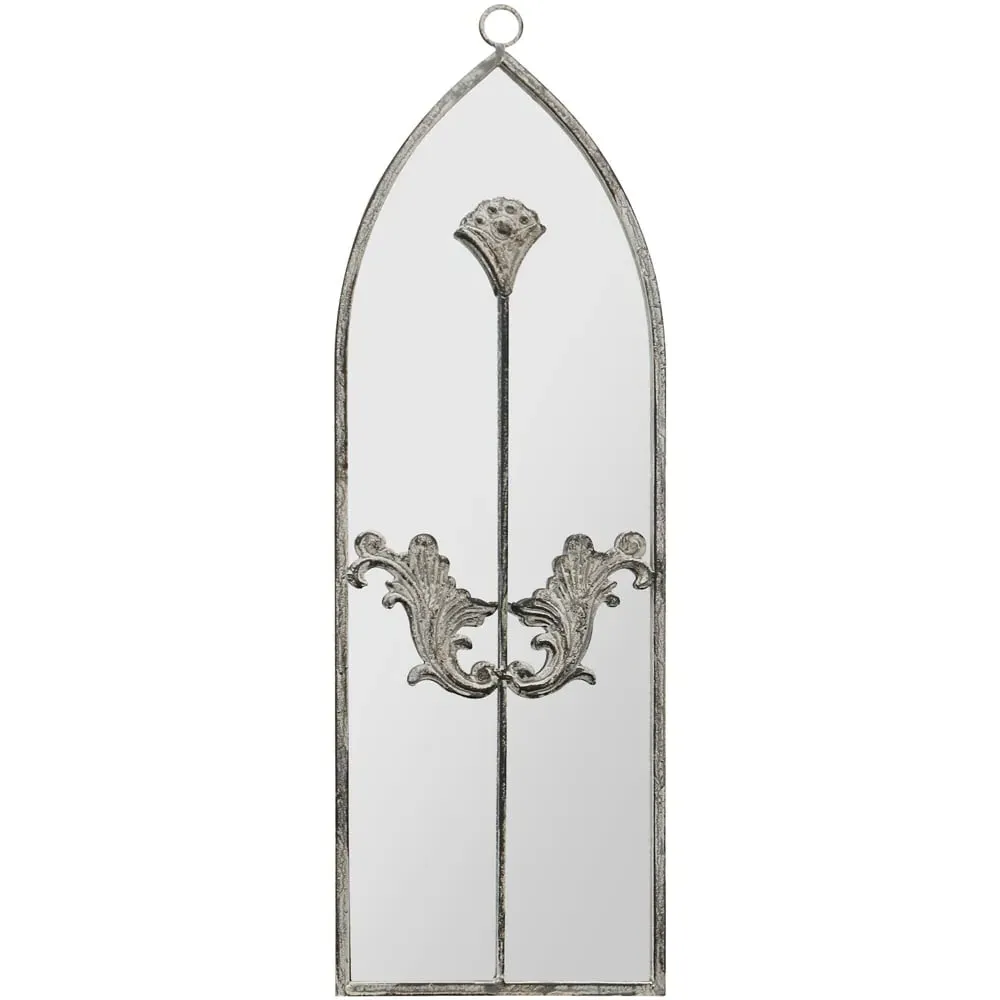Arcus Arched Wall Mirror - Grey, Concrete image