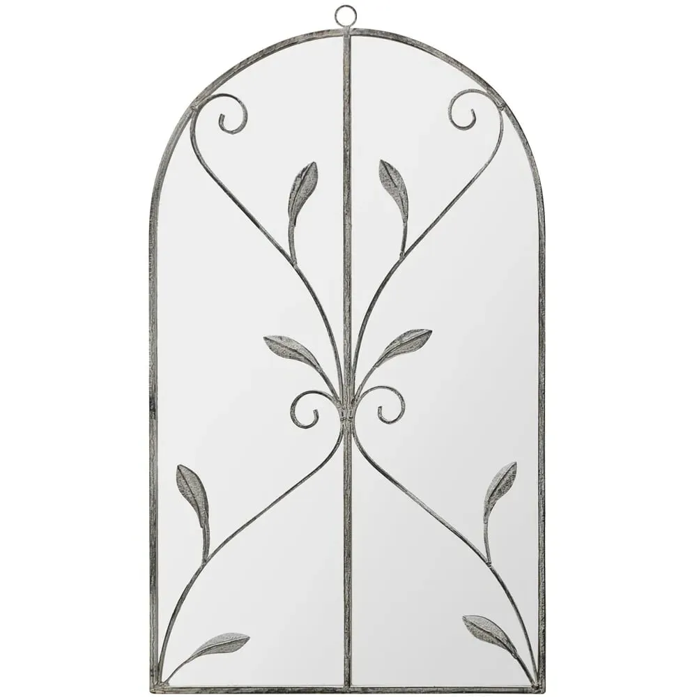 Arcus Arched Wall Mirror - Grey, Concrete