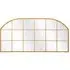 Arcus Arched Window Wall Mirror - Gold, Metal