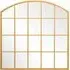 Arcus Window Metal Leaner Wall Mirror - Gold