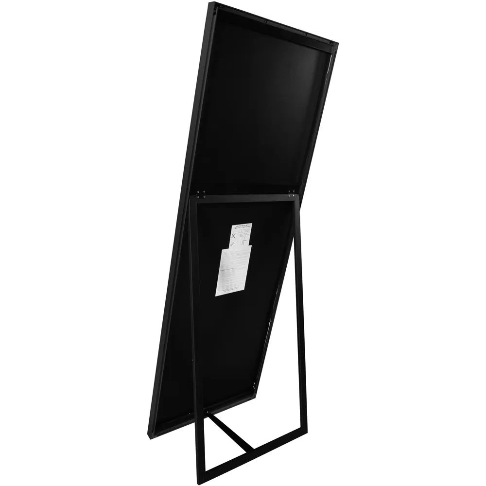 Artus Cheval Mirror - Black, Aluminium