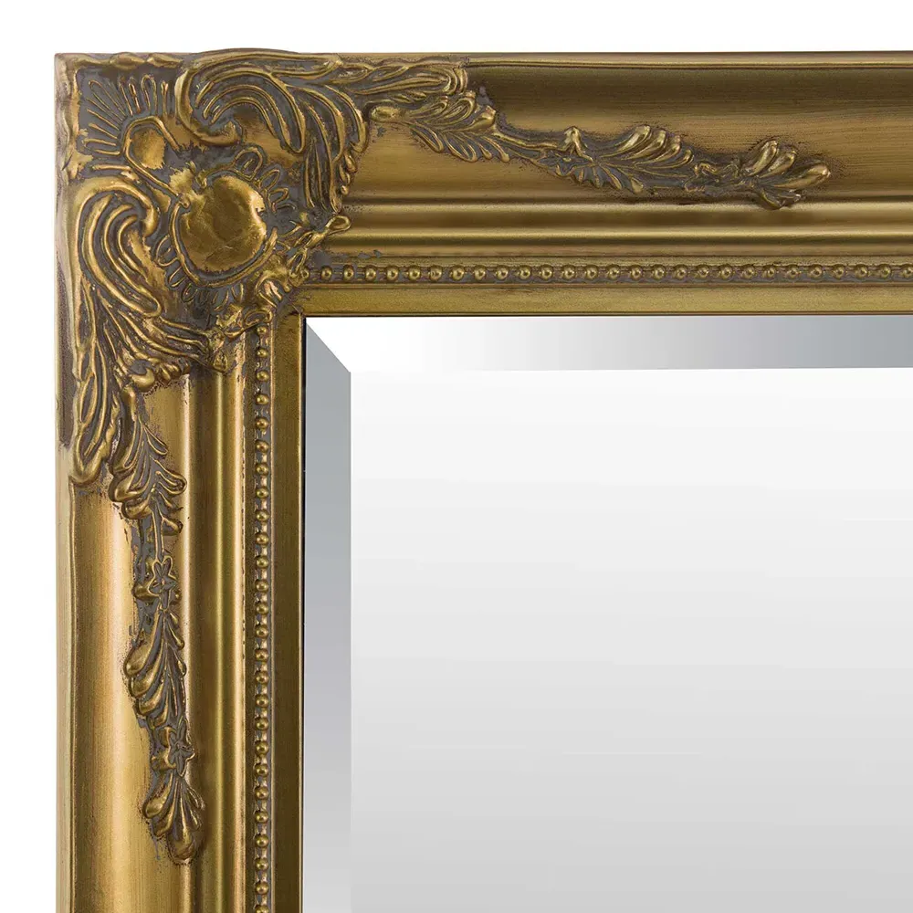 Buxton Full Length Leaner Wall Mirror - Gold