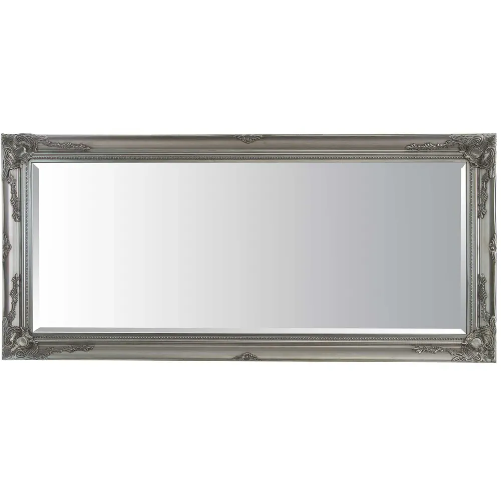 Buxton Full Length Leaner Wall Mirror - Silver
