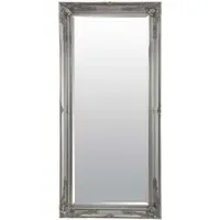 Buxton Full Length Leaner Wall Mirror - Silver