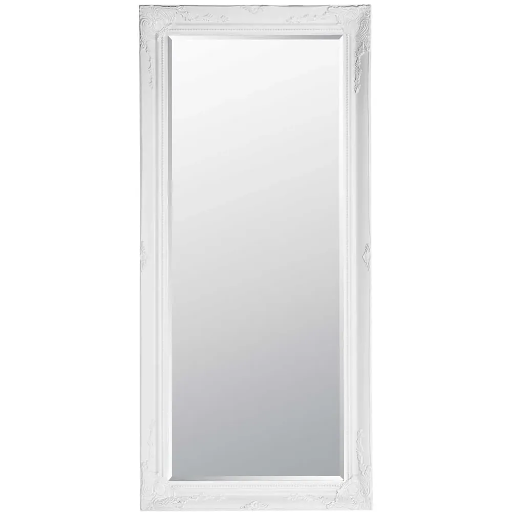 Buxton Full Length Leaner Wall Mirror - White