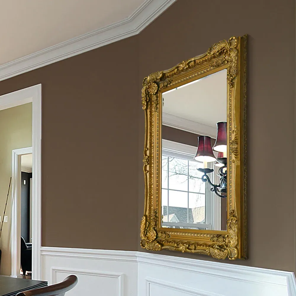 Carved Louis Wall Mirror - Gold
